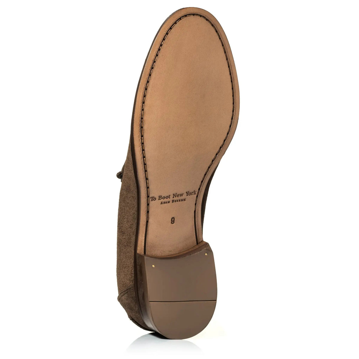 To Boot New York Atlantis Brown Box Suede Penny Loafer