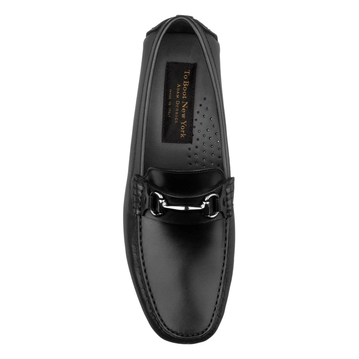 To Boot New York Del Amo Black Calf Driving Shoe