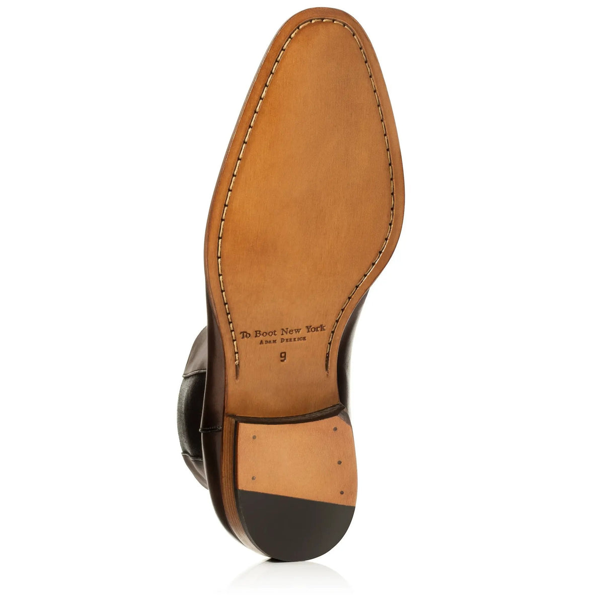 To Boot New York Myles Dark Brown Burnished Calf Chelsea Boot