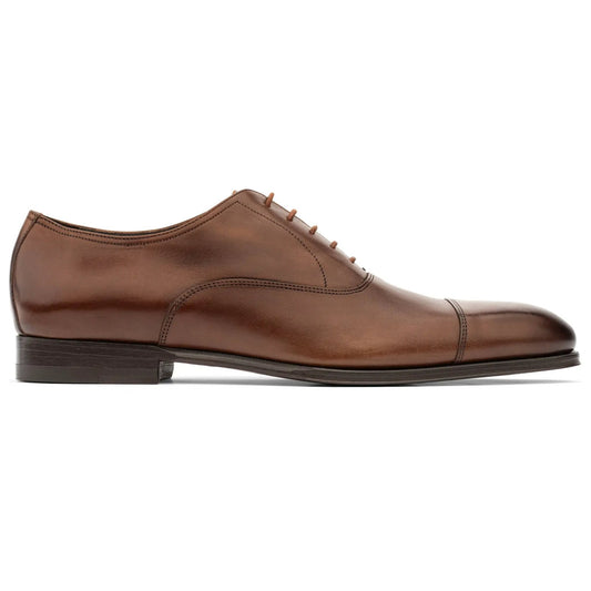To Boot New York Nico Burnished Brown Calf Leather Cap Toe Oxford