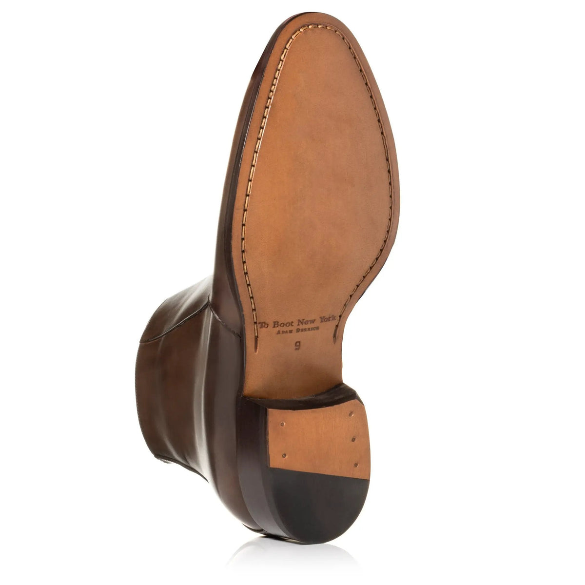 To Boot New York Gilmour Dark Brown Calf Leather Zip Boot