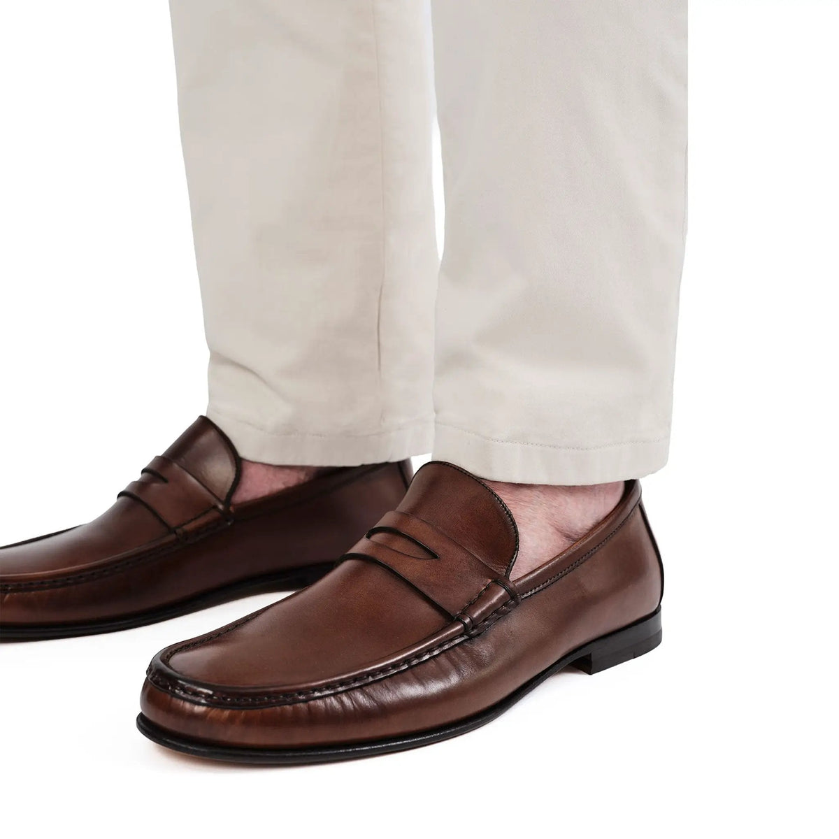 To Boot New York Clapton Burnished Brown Calf Penny Loafer