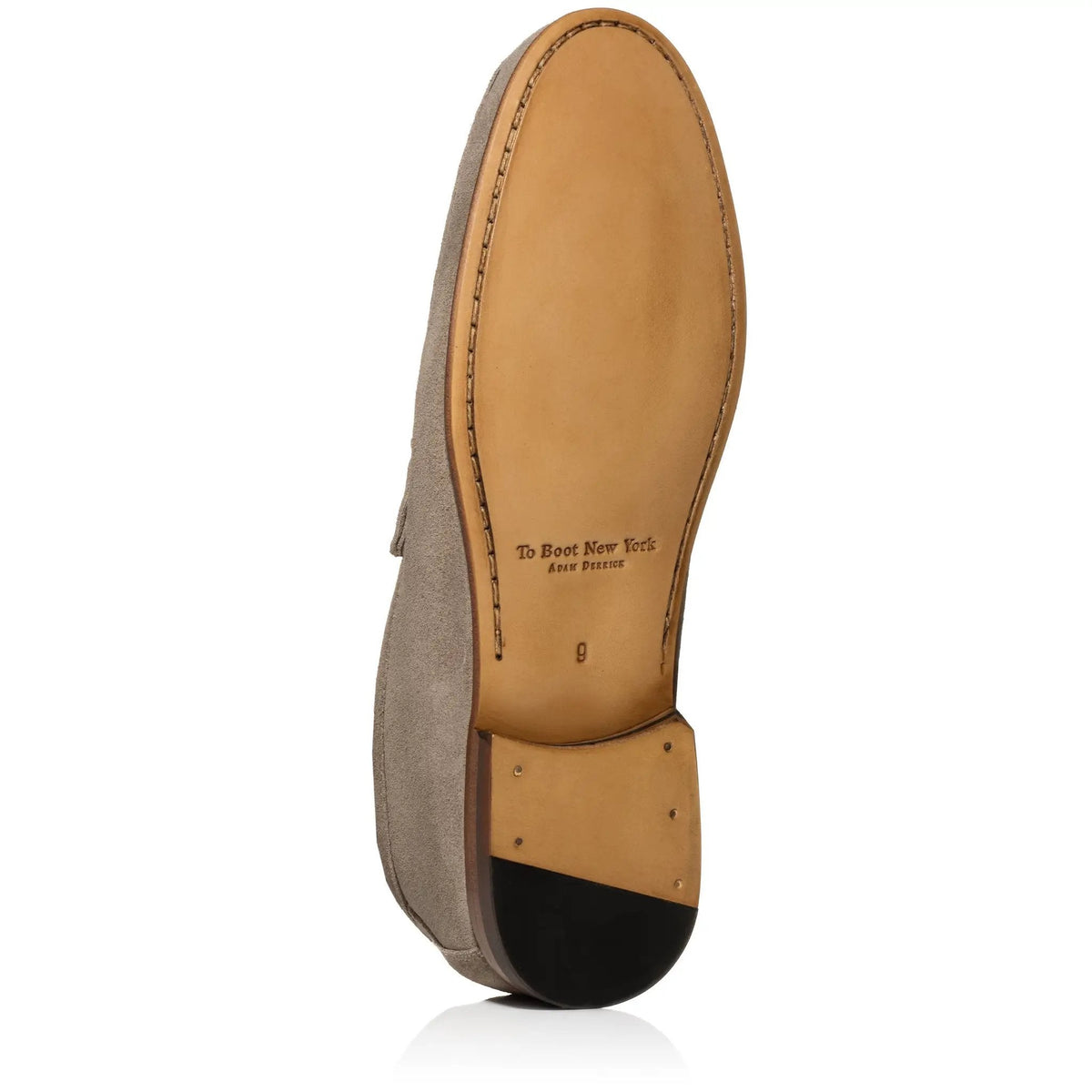 To Boot New York Dylan Taupe Suede Slip-On Penny Loafer