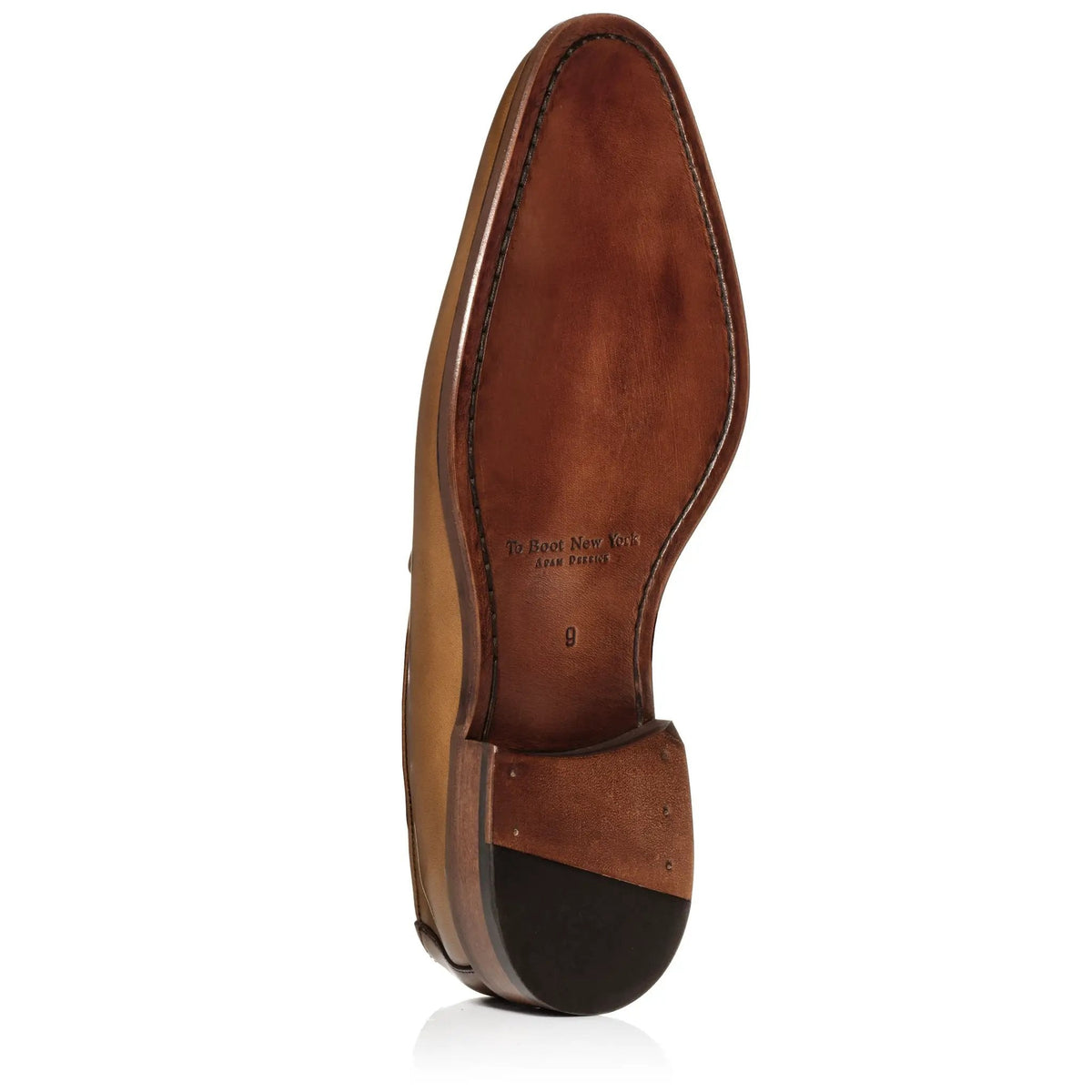To Boot New York Maurizio Medium Tan Calf Tassel Loafer