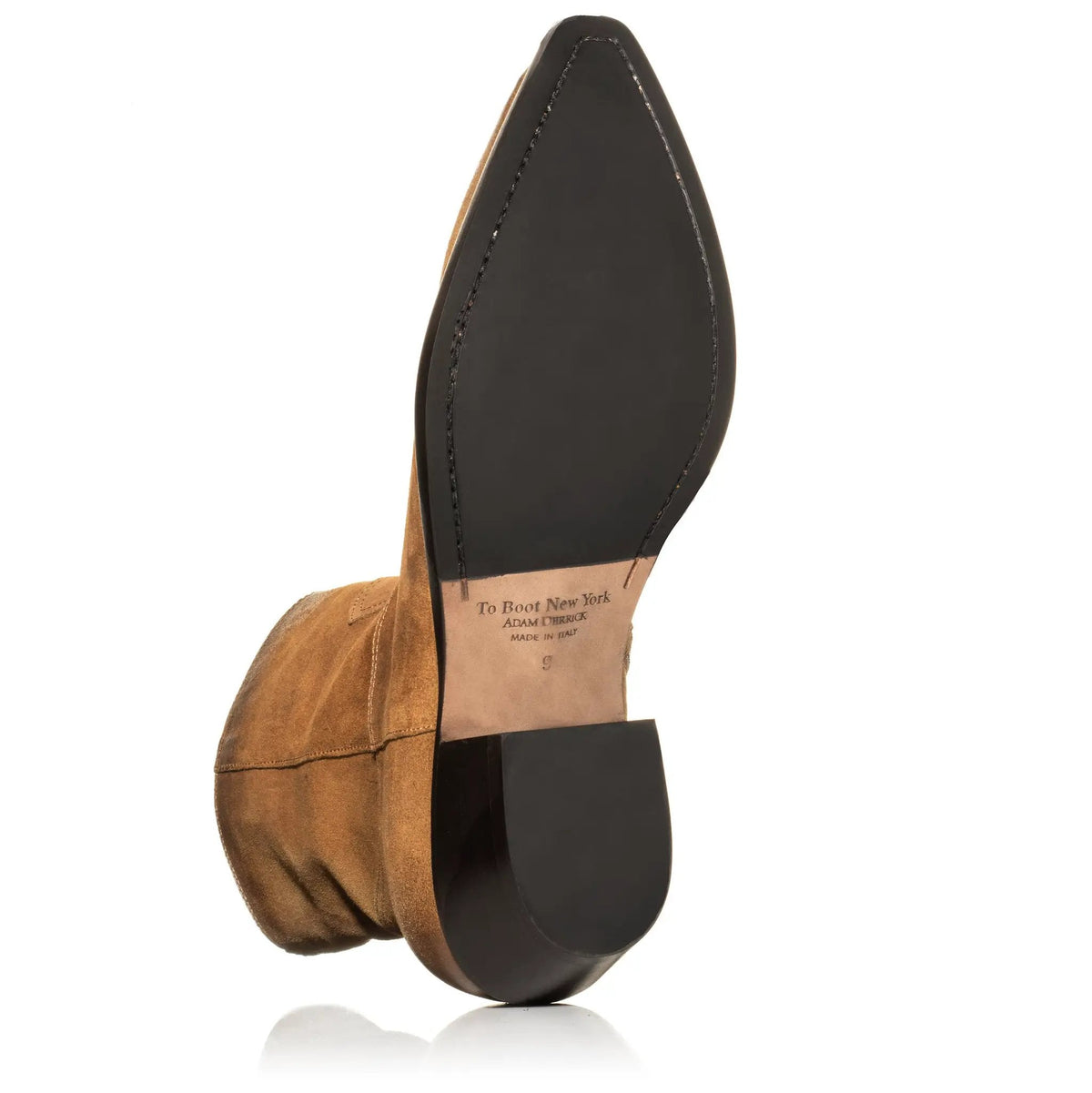 To Boot New York Atticus Whiskey Suede Western Zip Boot