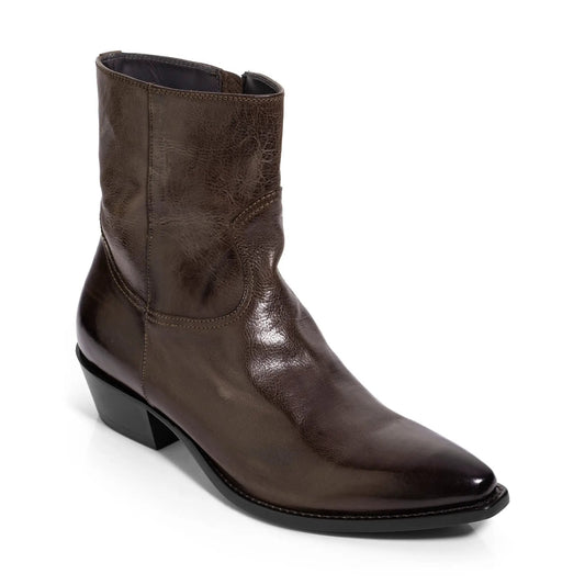 To Boot New York Augustus Brown Leather Western Boot
