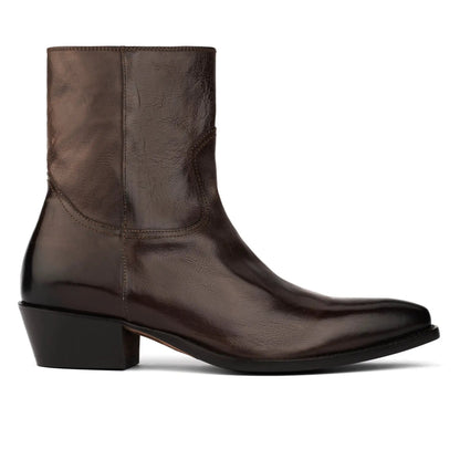 To Boot New York Augustus Brown Leather Western Boot