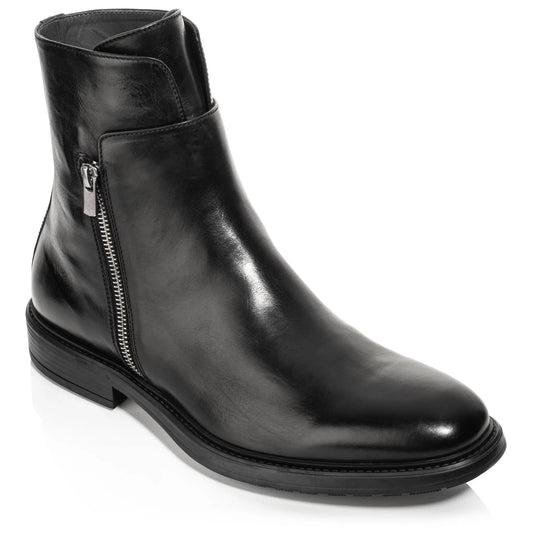 To Boot New York Boyd Black Calf Zip Boot