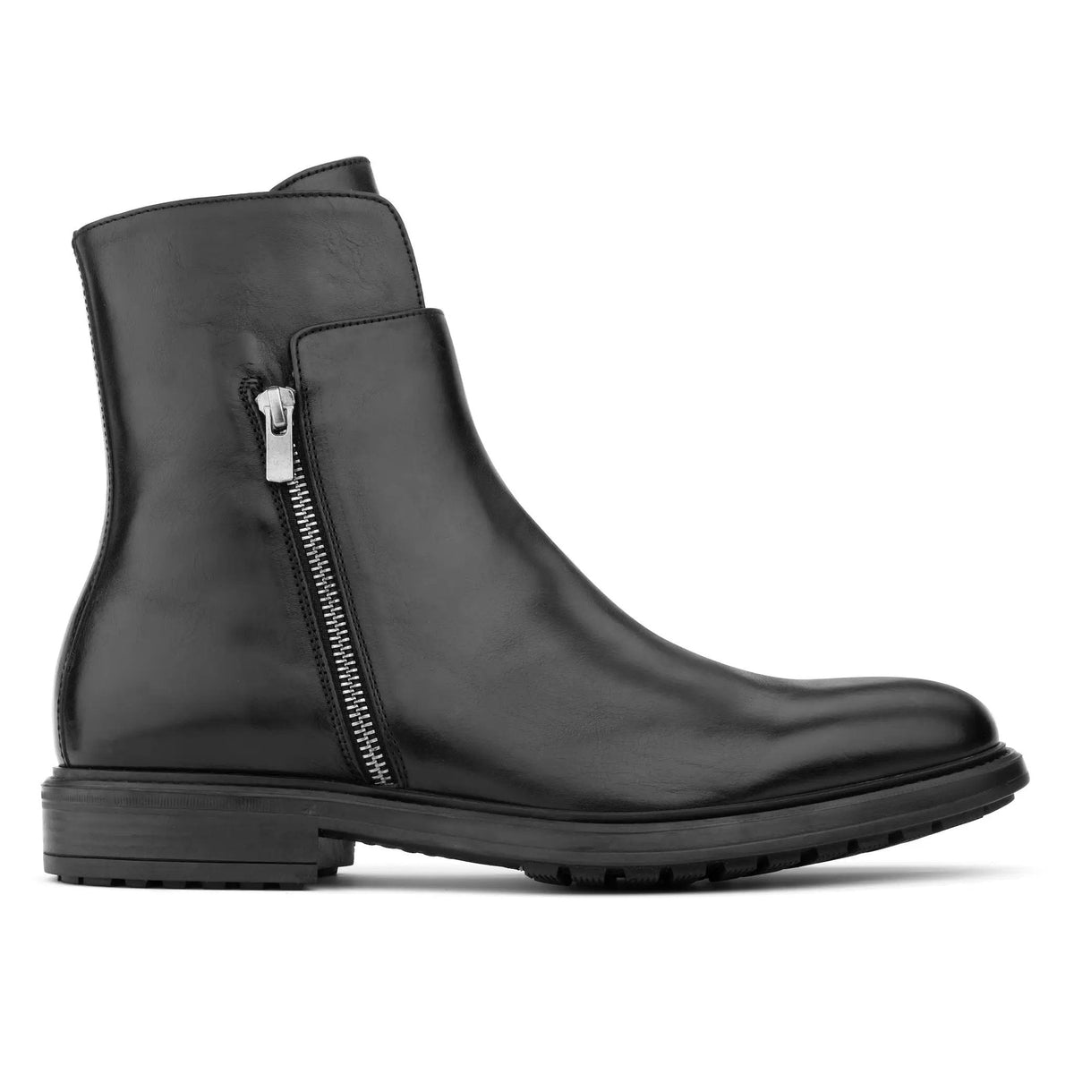 To Boot New York Boyd Black Calf Zip Boot