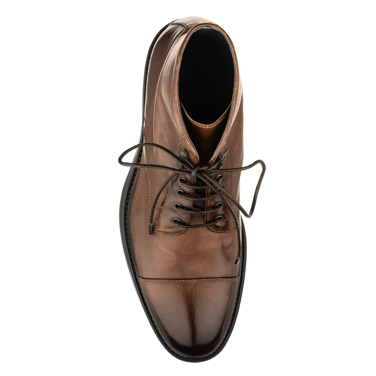 To Boot New York Burkett Cognac Cap Toe Lace-Up Boot