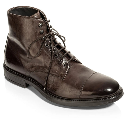 To Boot New York Burkett Dark Brown Cap Toe Boot