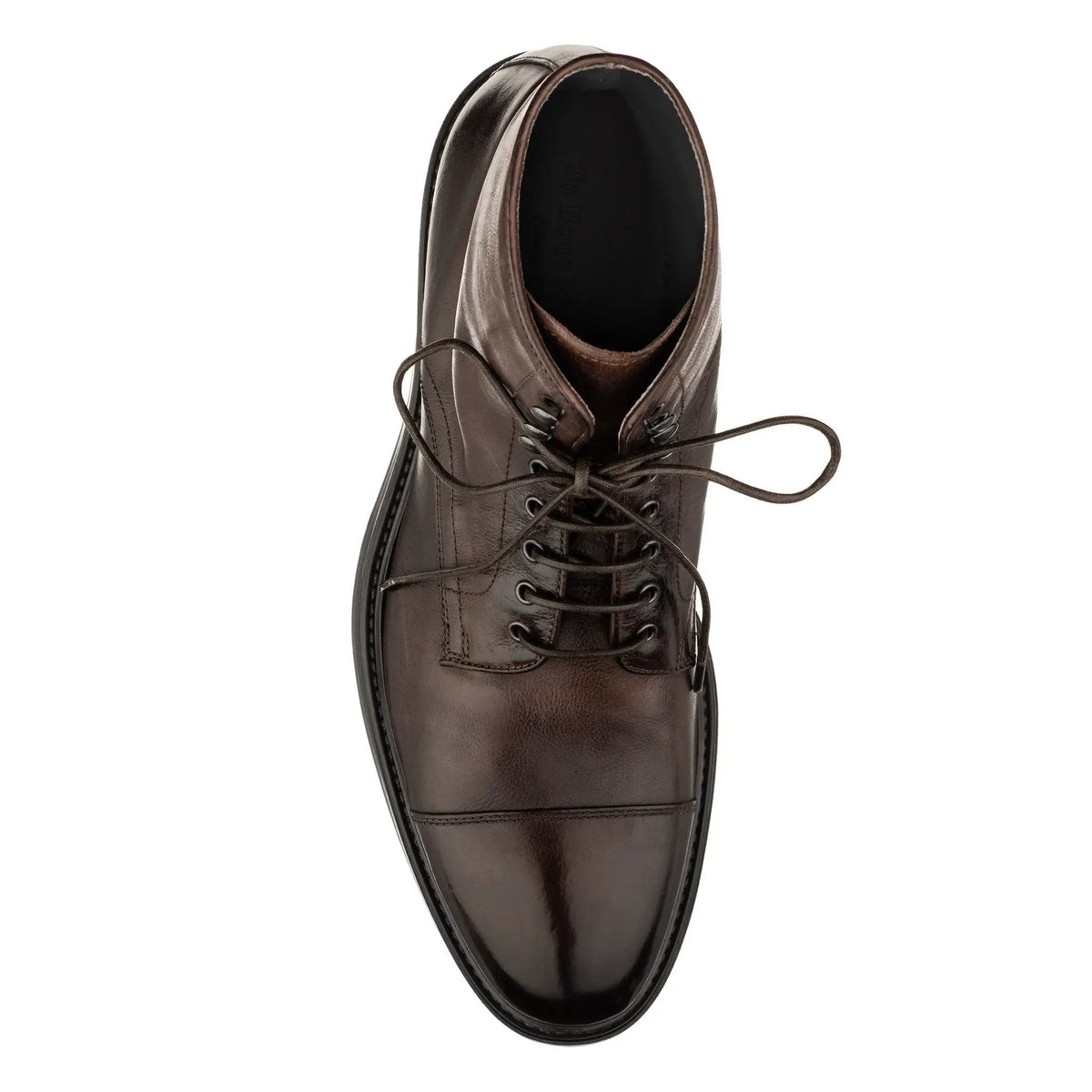To Boot New York Burkett Dark Brown Cap Toe Boot