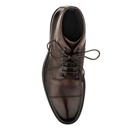 To Boot New York Burkett Dark Brown Cap Toe Boot