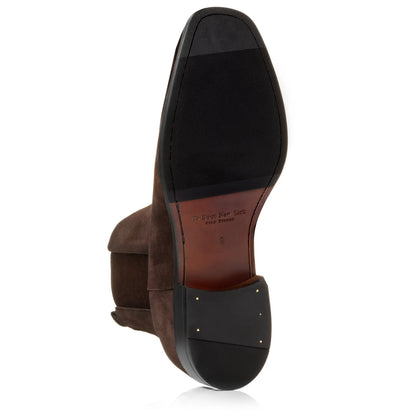 To Boot New York Christophe Dark Brown Suede Chelsea Boot
