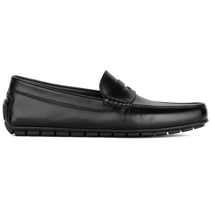 To Boot New York Adelaide Black Calf Leather Driving Shoe