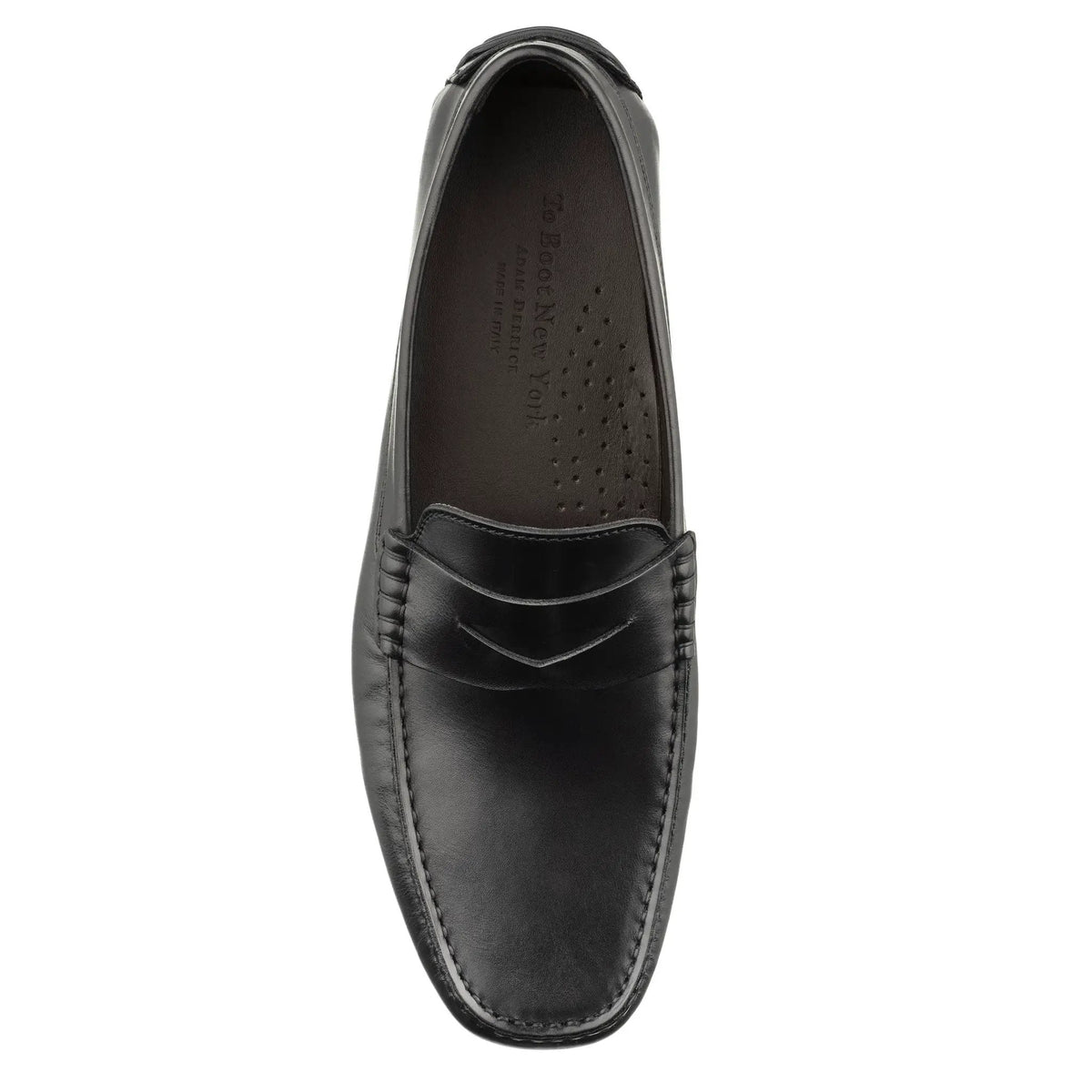 To Boot New York Adelaide Black Calf Leather Driving Shoe