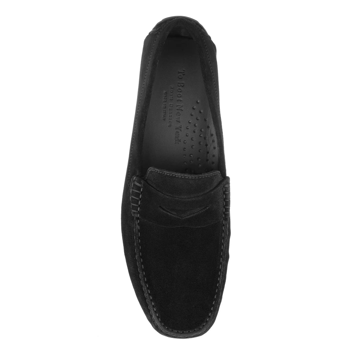 To Boot New York Adelaide Black Suede Driving Shoe