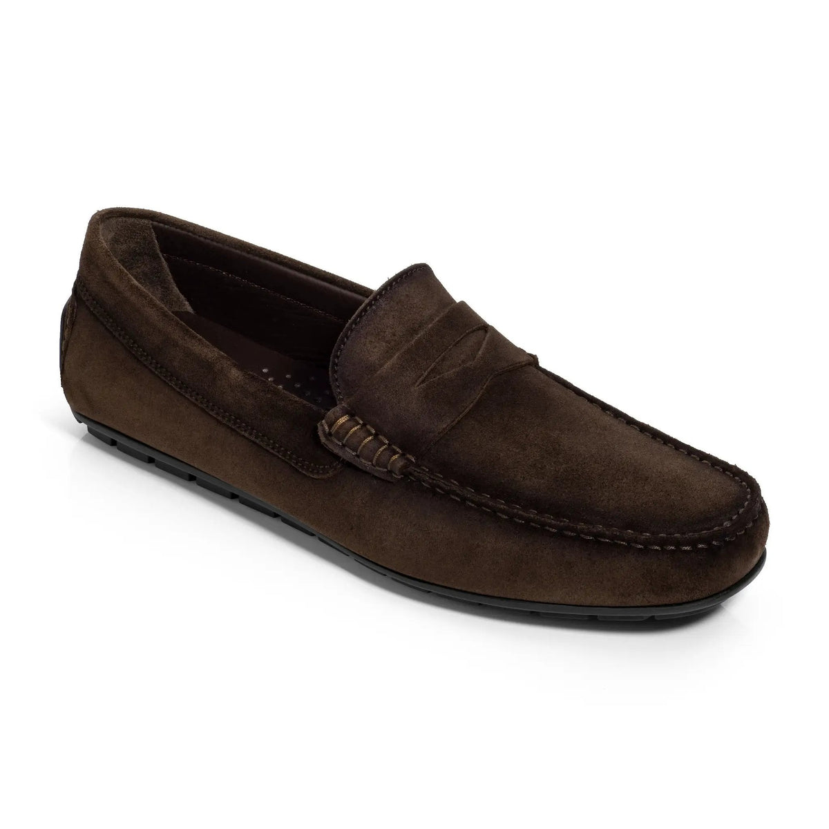 To Boot New York Adelaide Brown Aero Suede Driving Shoe