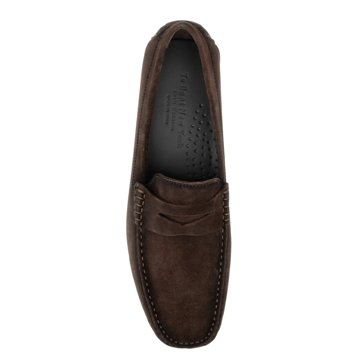 To Boot New York Adelaide Brown Aero Suede Driving Shoe
