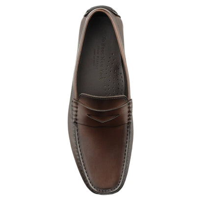 To Boot New York Adelaide Dark Brown Calf Leather Driving Shoe