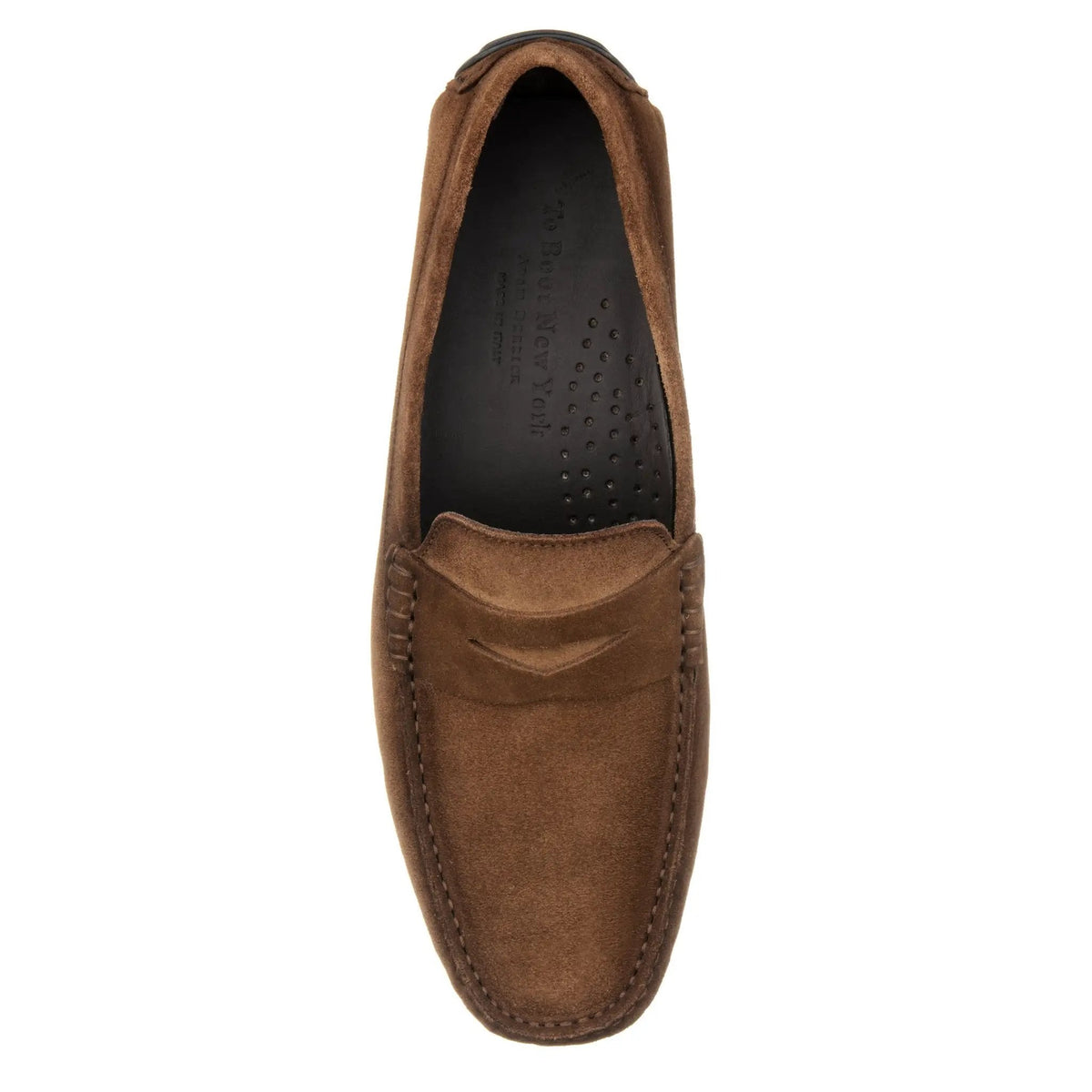 To Boot New York Adelaide Mid Brown Aero Suede Driving Shoe