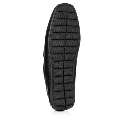 To Boot New York Admiral Black Deerskin Leather Penny Moccasin Driving Shoe