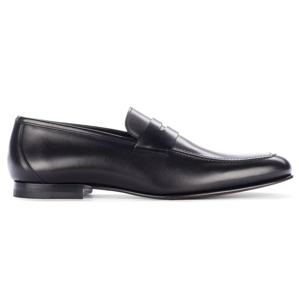 To Boot New York Aldrin Black Calf Leather Penny Loafer