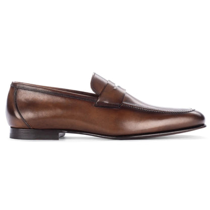 To Boot New York Aldrin Brown Calf Leather Penny Loafer