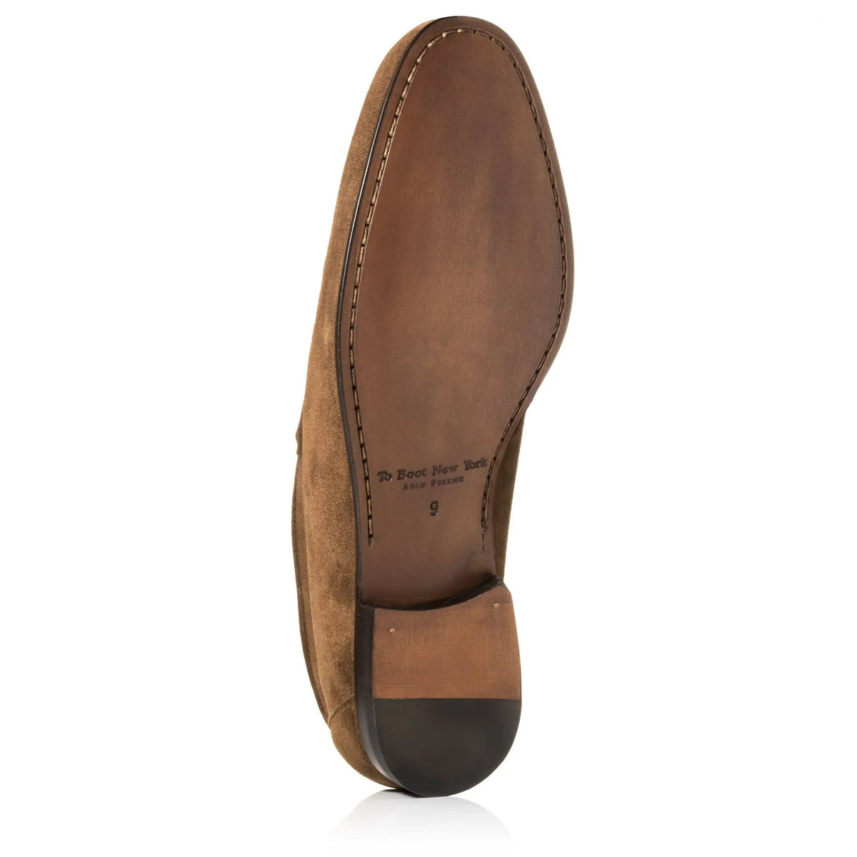 To Boot New York Aldrin Mid Brown Suede Penny Loafer