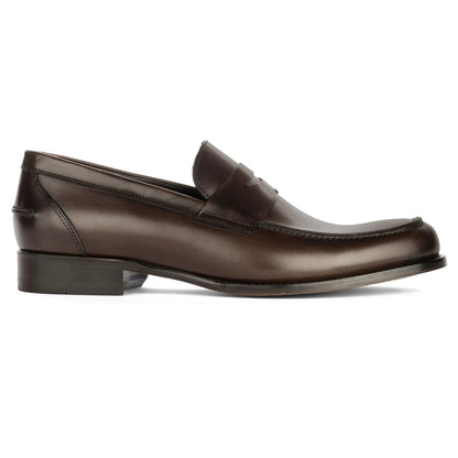 To Boot New York Atlantis Dark Brown Full-Grain Calf Leather Penny Loafer