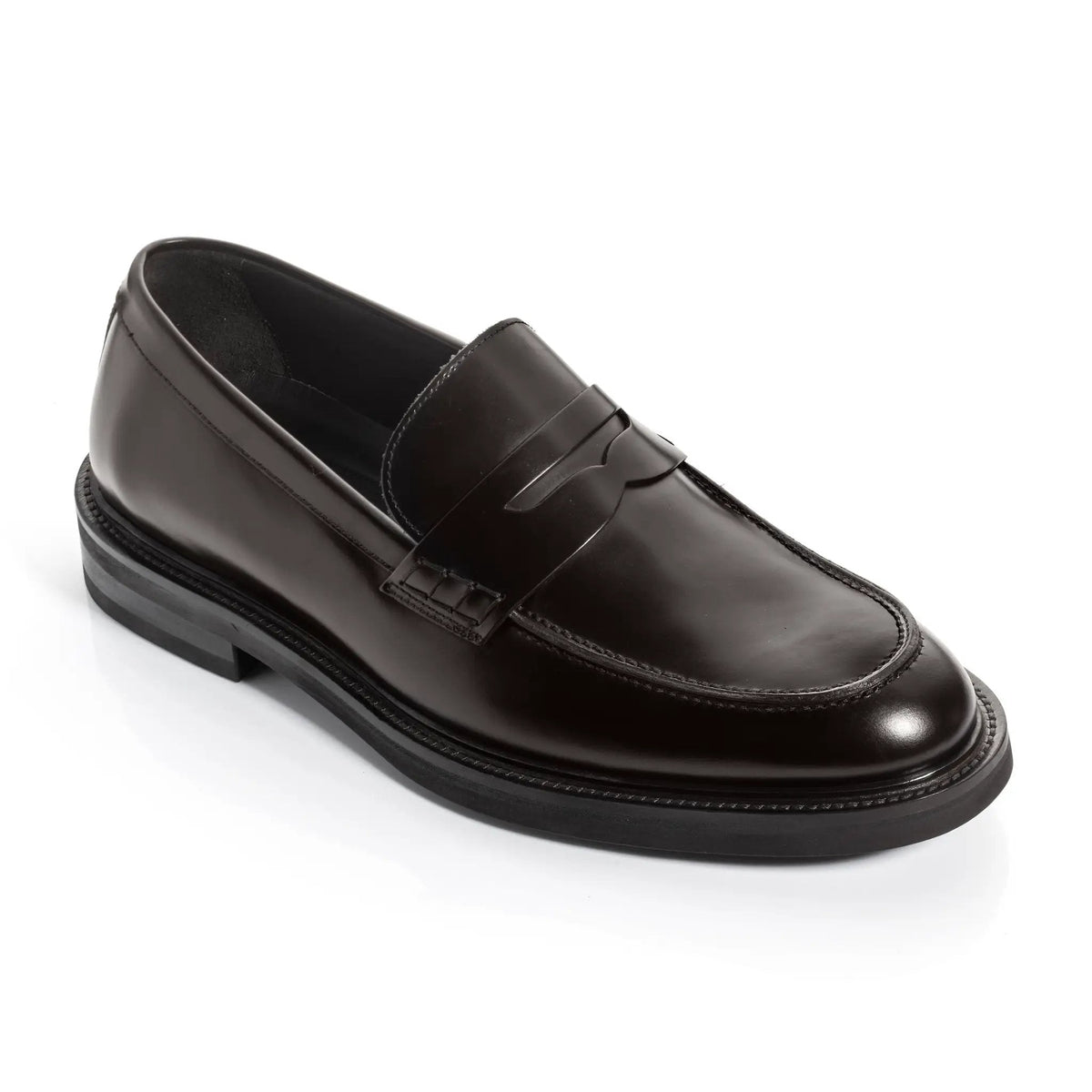 To Boot New York Balboa Dark Brown Leather Penny Slip-On