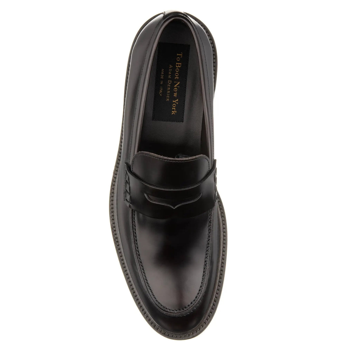 To Boot New York Balboa Dark Brown Leather Penny Slip-On