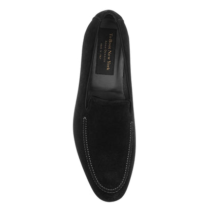 To Boot New York Beamon Black Suede Slip-On Loafer