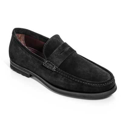 To Boot New York Belfast Black Suede Penny Loafer