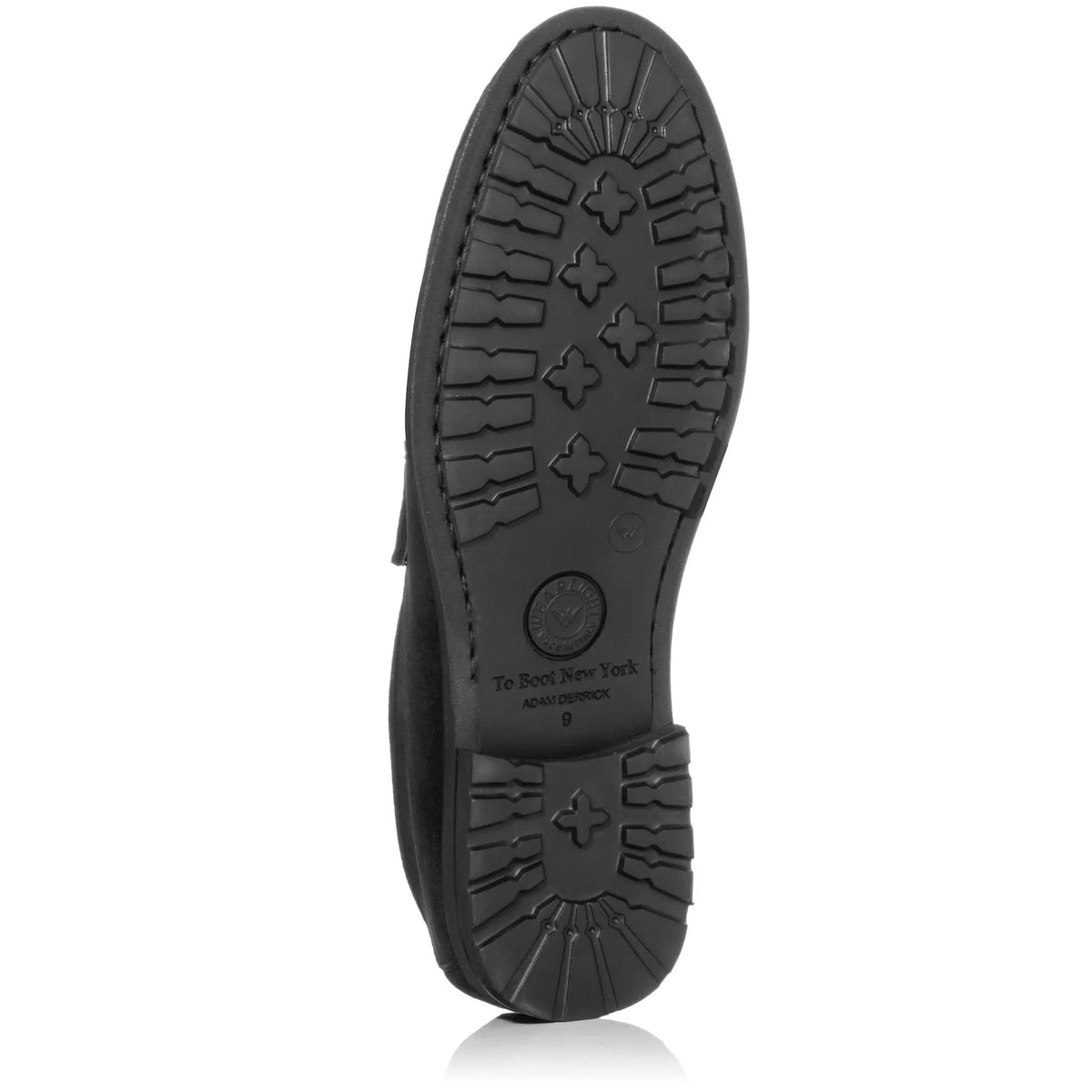 To Boot New York Belfast Black Suede Penny Loafer