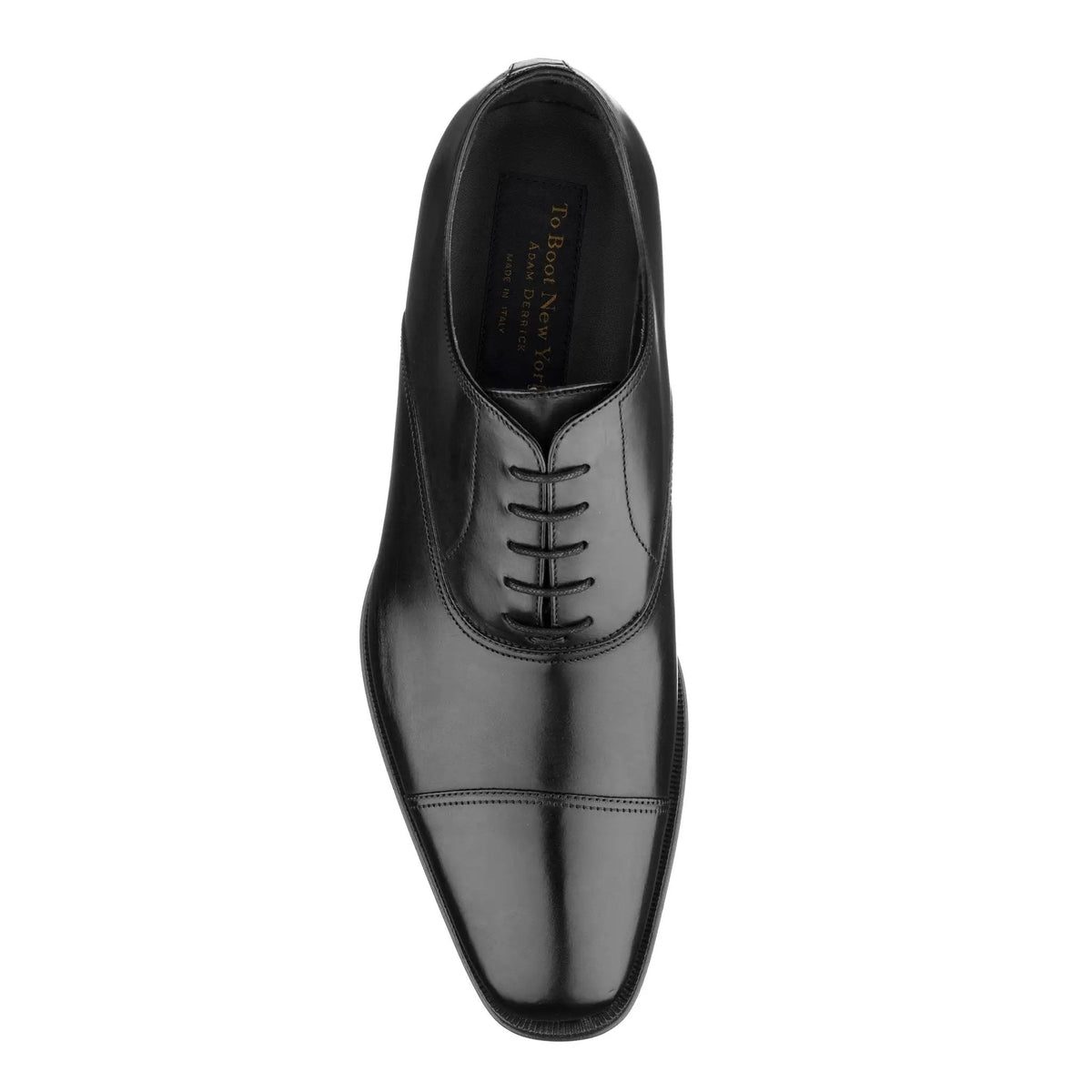 To Boot New York Aidan Black Calf Cap Toe Oxford
