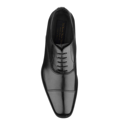 To Boot New York Aidan Black Calf Cap Toe Oxford