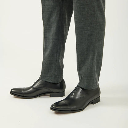 To Boot New York Aidan Black Calf Cap Toe Oxford
