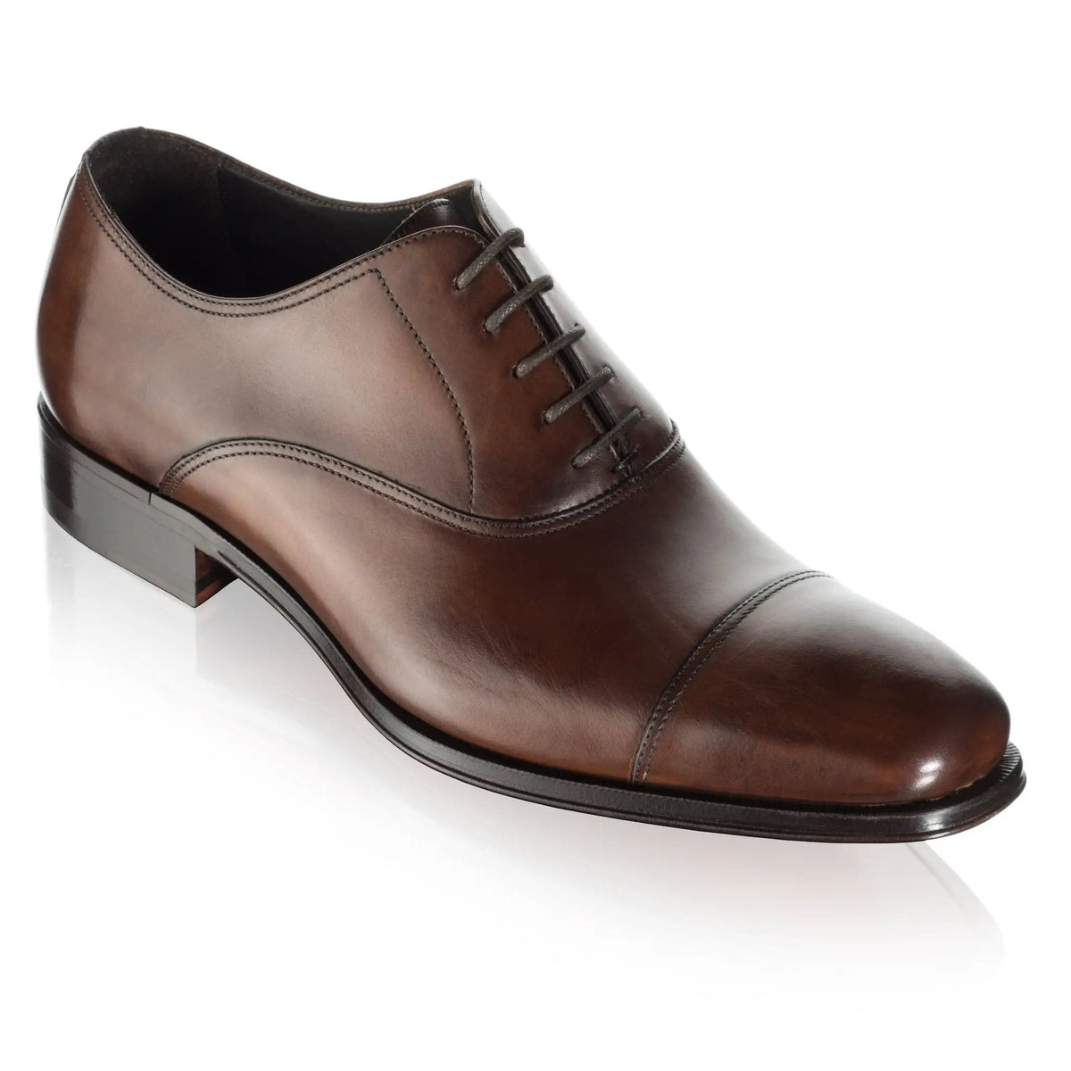 To Boot New York Aidan Burnished Brown Cap Toe Oxford