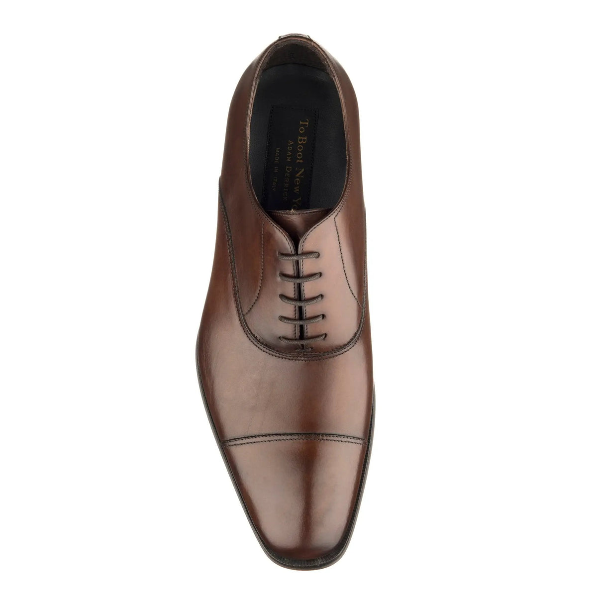 To Boot New York Aidan Burnished Brown Cap Toe Oxford