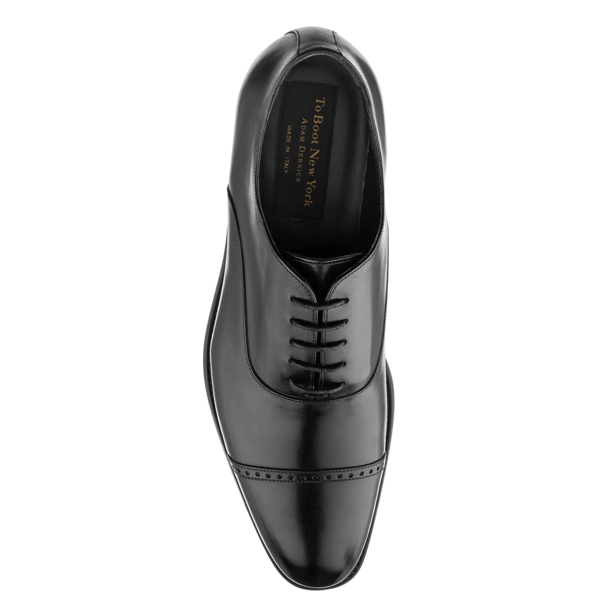 To Boot New York Alessio Black Cap Toe Balmoral Oxford