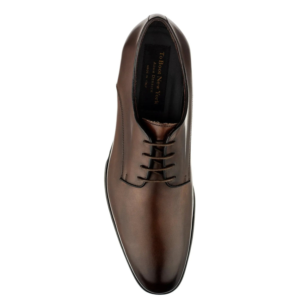To Boot New York Blakeley Burnished Brown Derby Oxford