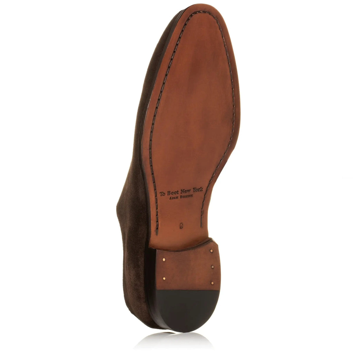 To Boot New York Chamberlain Brown Suede One-Piece Lace-Up Balmoral
