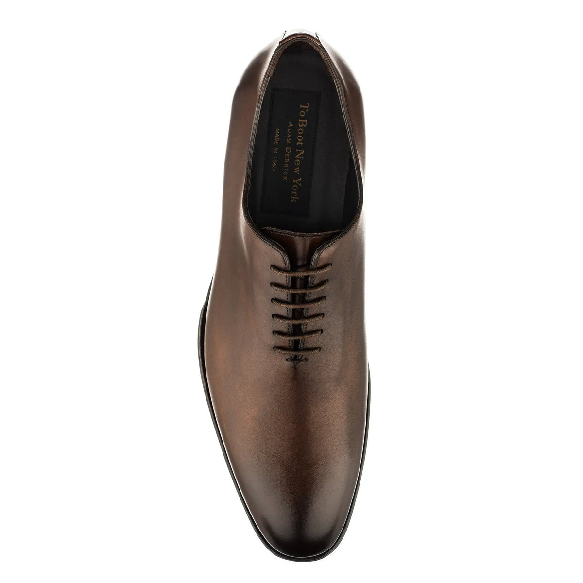 To Boot New York Chamberlain Burnished Brown One-Piece Lace-Up Balmoral