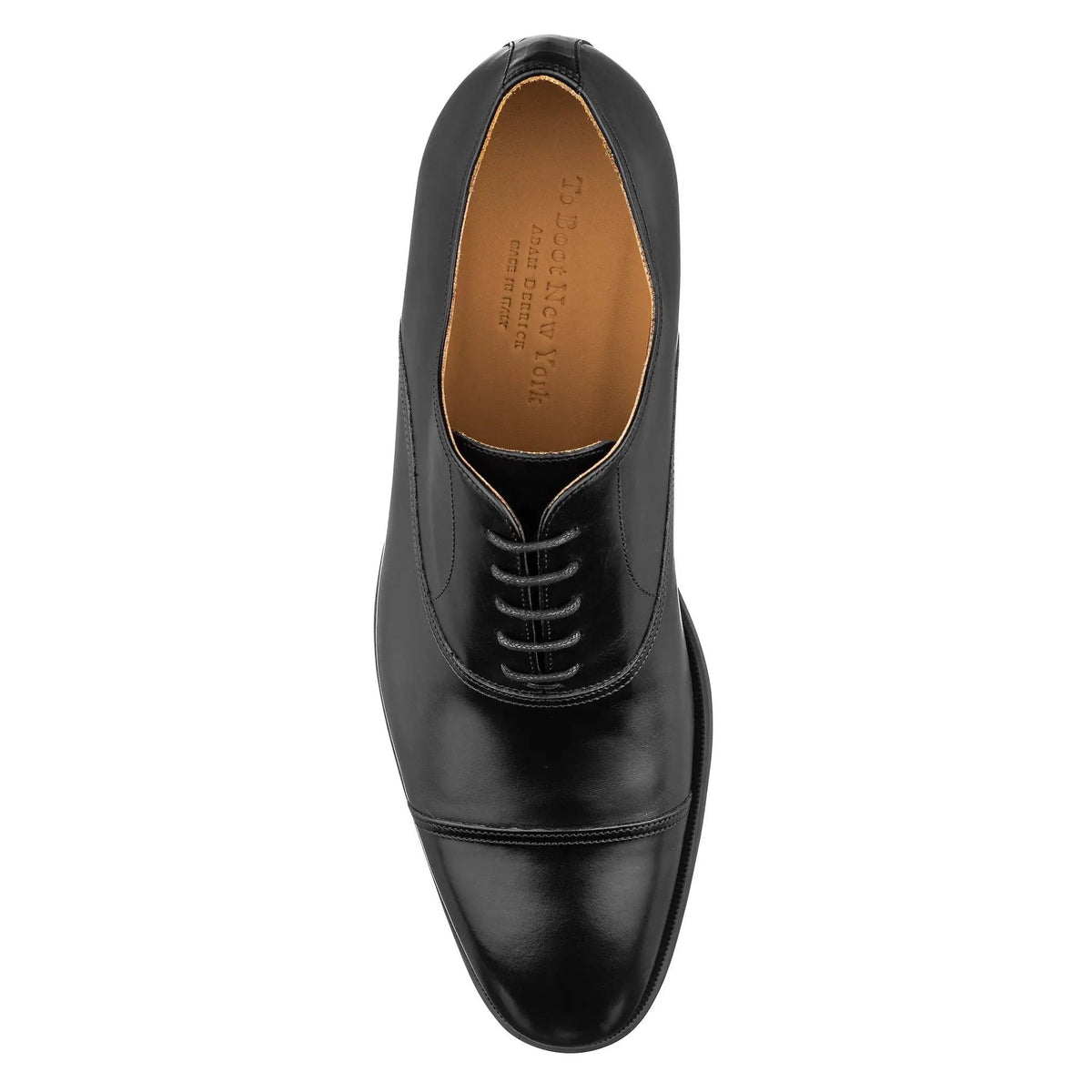 To Boot New York Dale Black Calf Leather Cap Toe Oxford