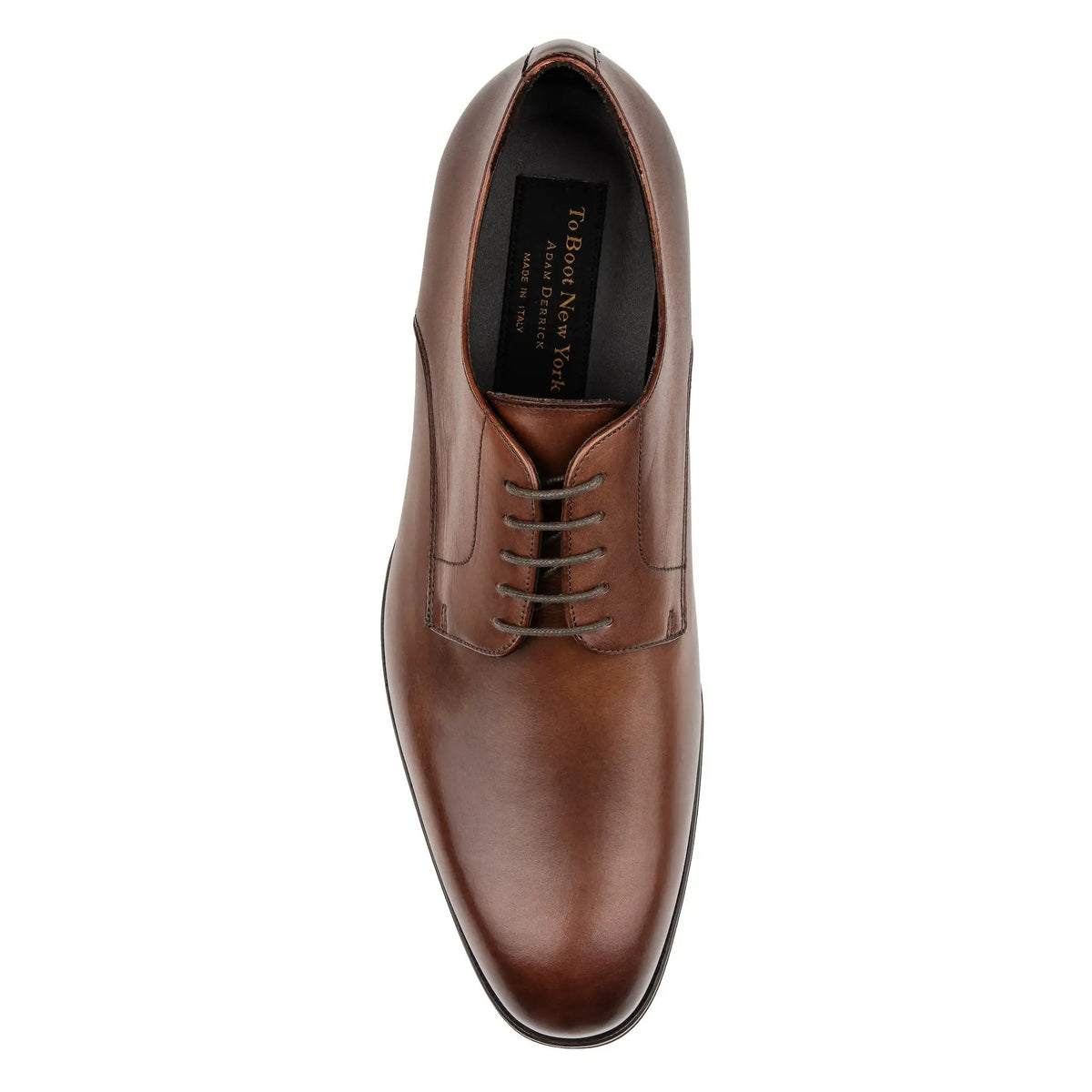 To Boot New York Davide Burnished Brown Derby Oxford