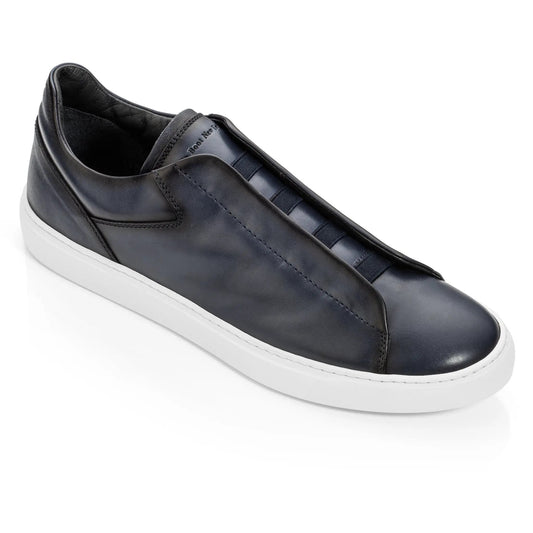 To Boot New York Ainsworth Blue Nappa Elastic Slip on Sneaker
