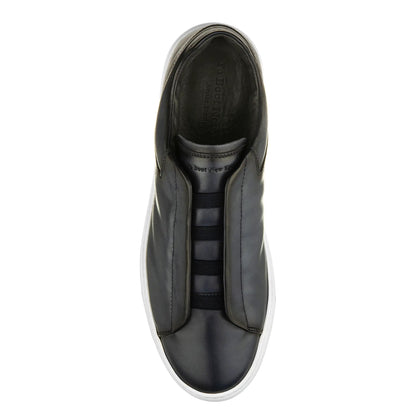To Boot New York Ainsworth Blue Nappa Elastic Slip on Sneaker