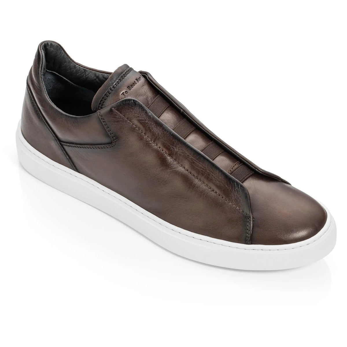 To Boot New York Ainsworth Dark Brown Elastic Slip-On Sneaker
