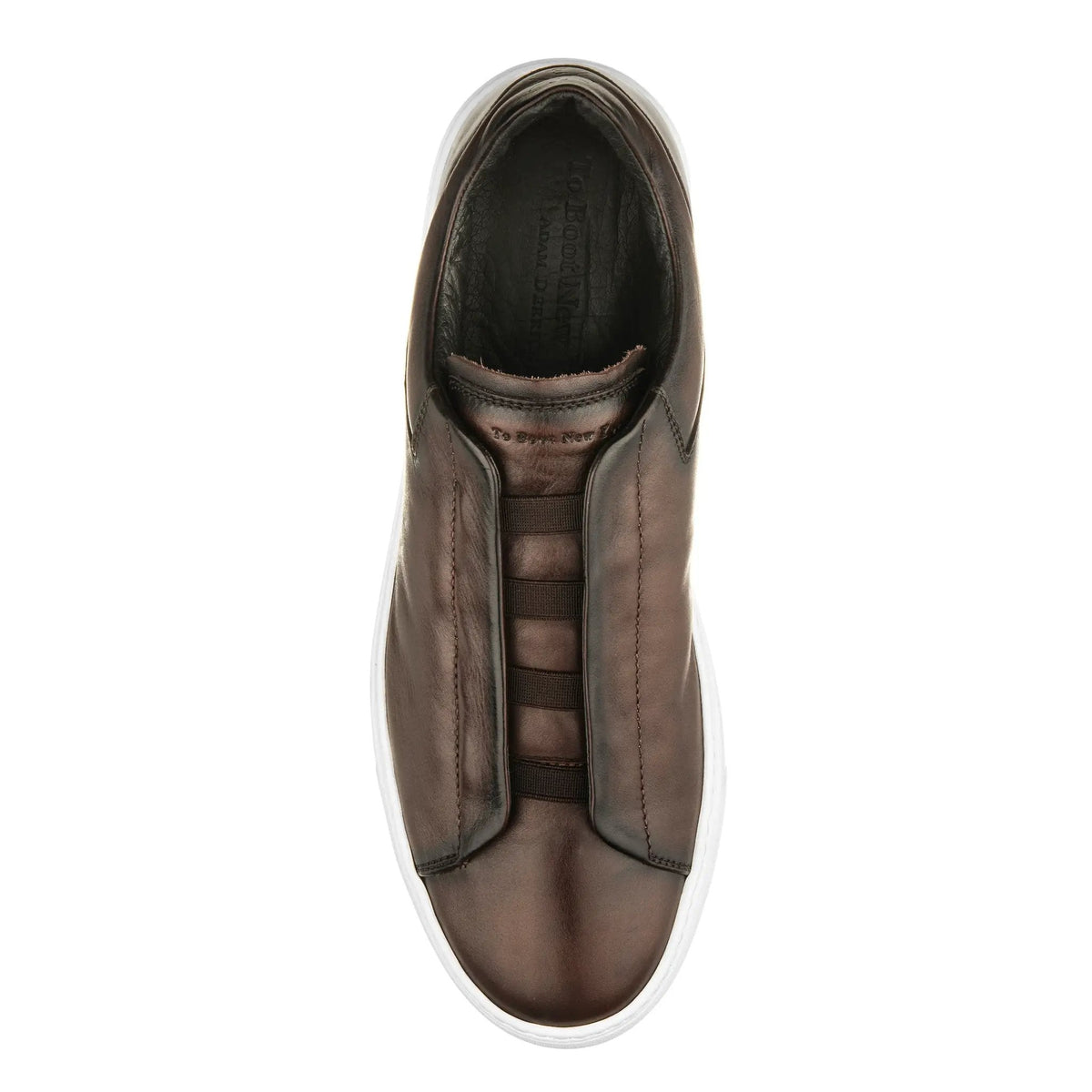 To Boot New York Ainsworth Dark Brown Elastic Slip-On Sneaker